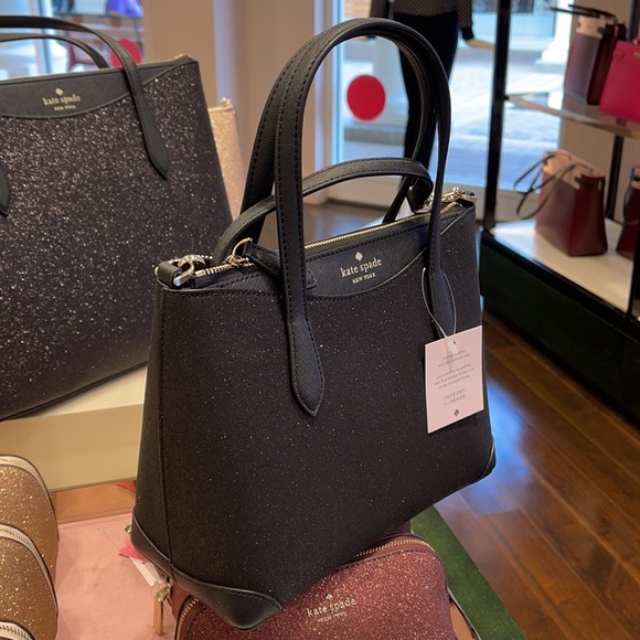 Kate Spade K4625 Shimmy Glitter Satchel Crossbody - Picture 10 of 10